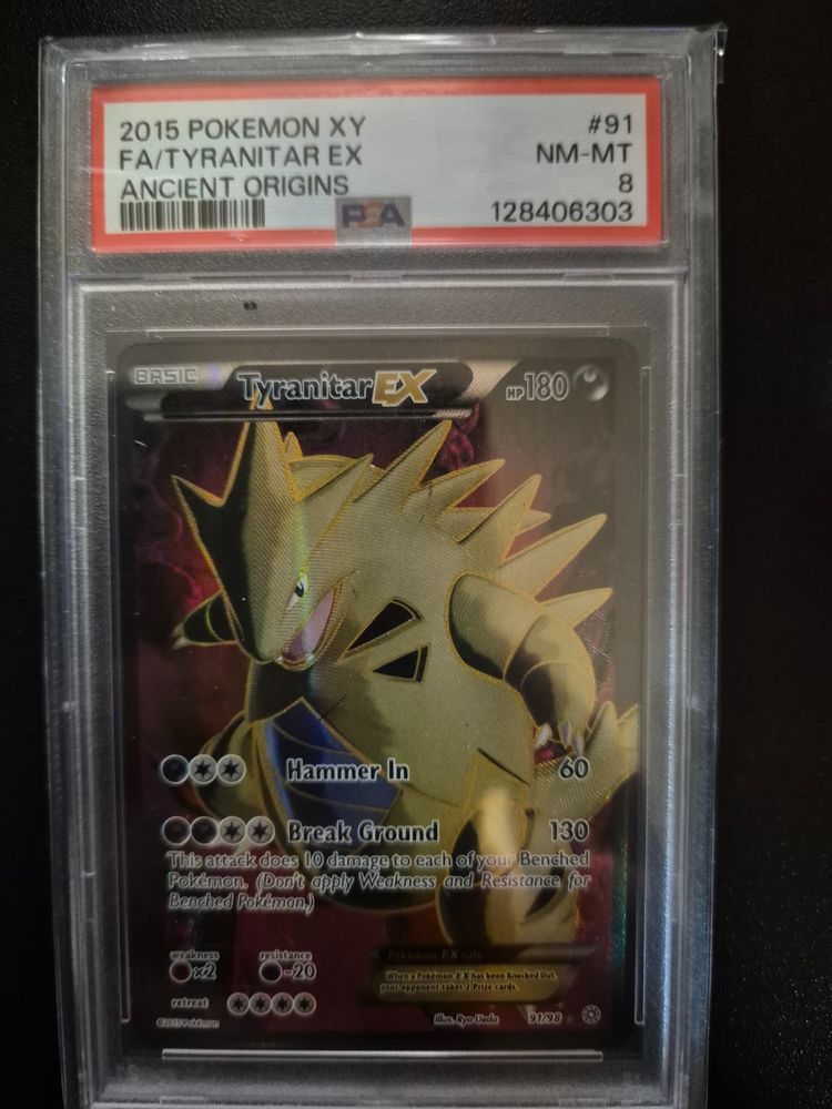 2015 Pokemon Xy Tyranitar Ex Trading Card