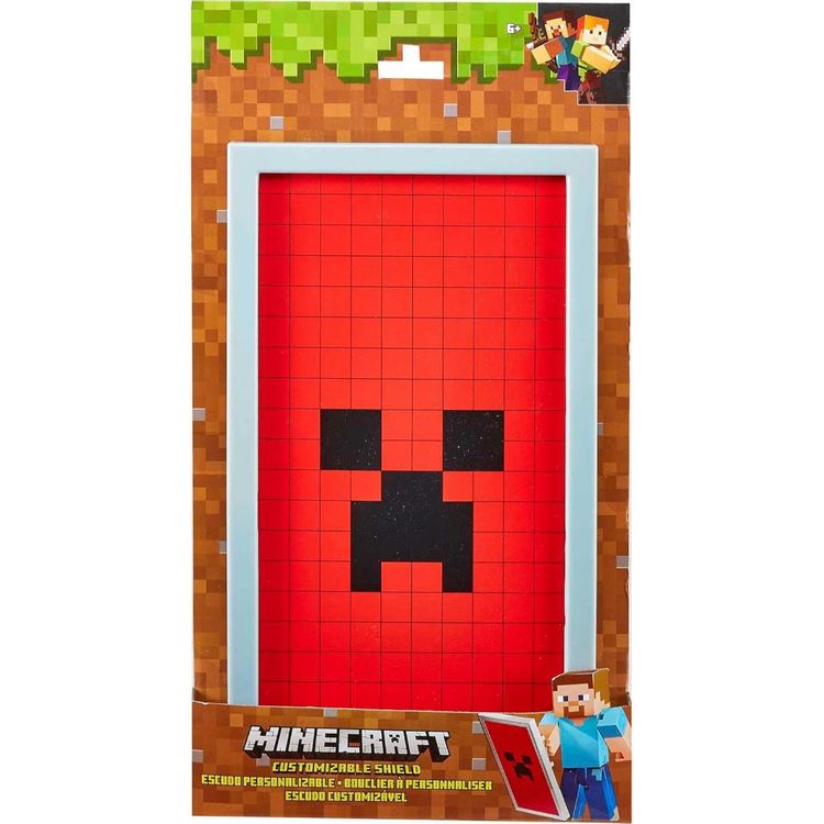 Minecraft Customisable Shield DAMAGED BOX