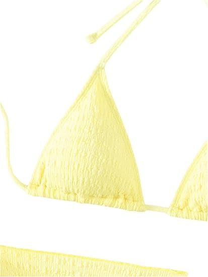 Yellow Bikini Set With Sarong image 4
