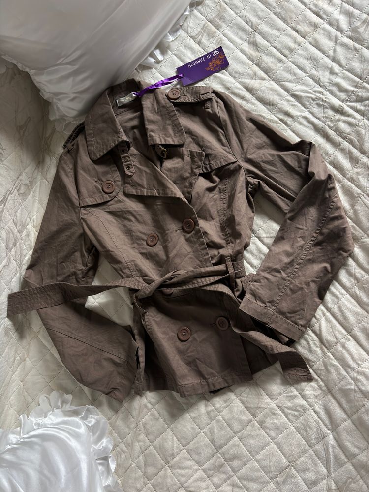 Brown Belted Jacket