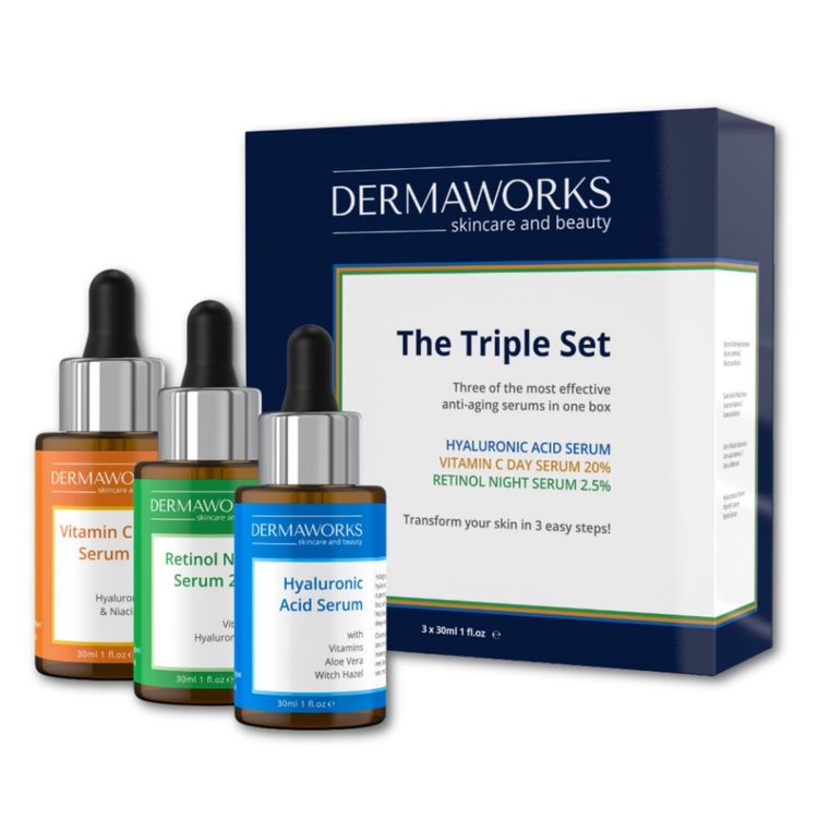 Dermaworks The Triple Set Skincare Serums