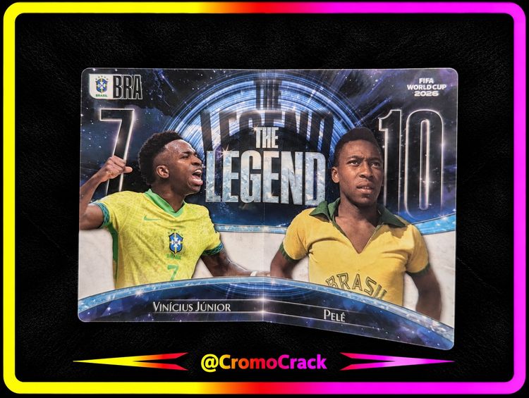 Vini Jr /Pele The Legends Panini Fifa World Cup 2026 Book obraz 1