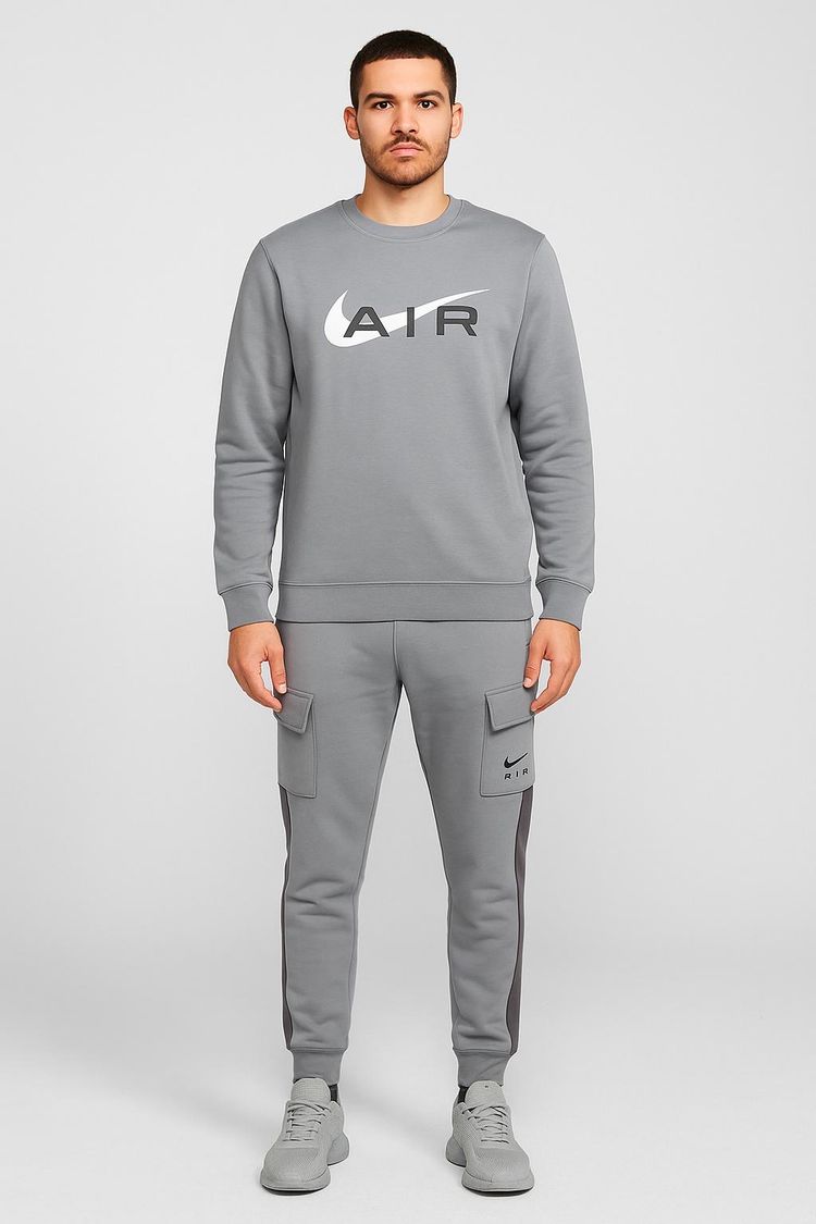 Men’s Nike Air Grey Sweatshirt & Jogger Tracksuit