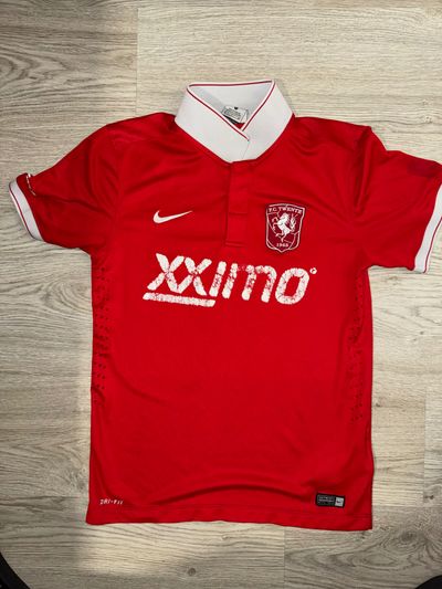 Nike Red Football Jersey With White Collar