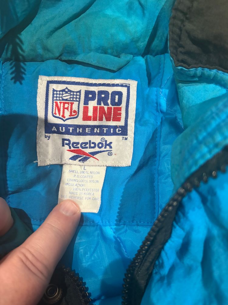 Nfl Pro Line Carolina Panthers Jacket By Reebok