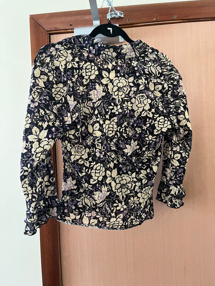 Floral Long Sleeve Blouse size 14 obraz 3