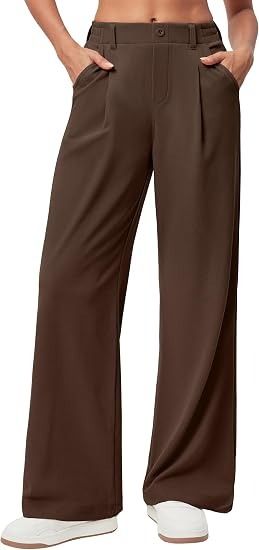 Brown Wide-Leg Trousers