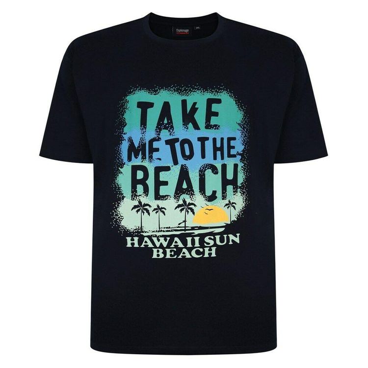 Espionage Mens Big Size Summer Theme Printed Tee (326) 5