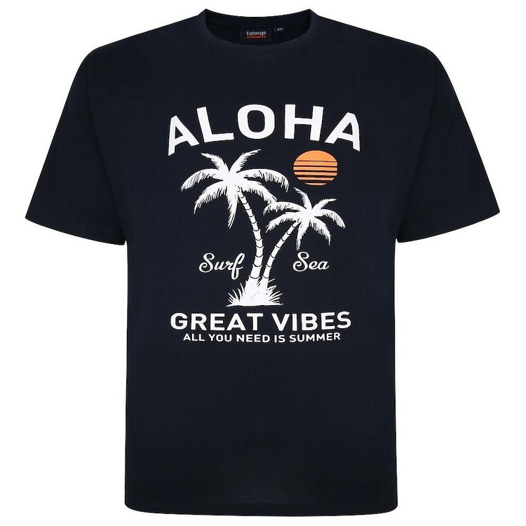 Espionage Mens Big Size Summer Theme Printed Tee (326) 6
