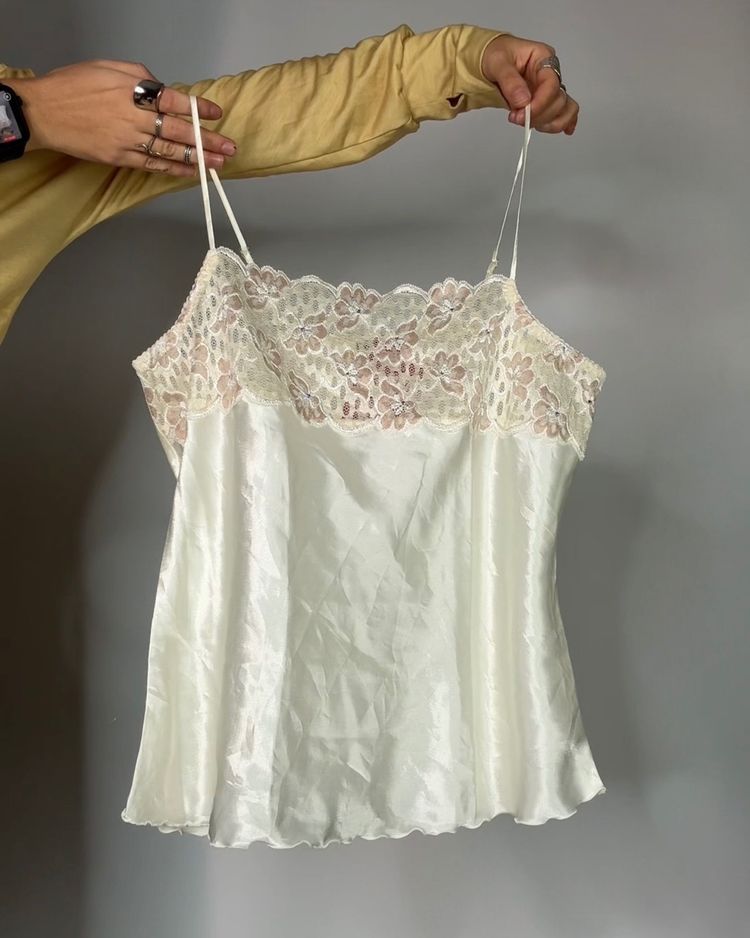 Other White Lace Satin Camisole Top product image
