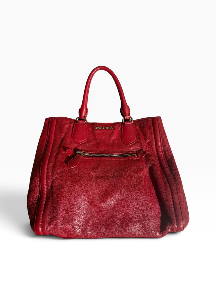 Miu Miu Vitello Shine Tote Bag image 11