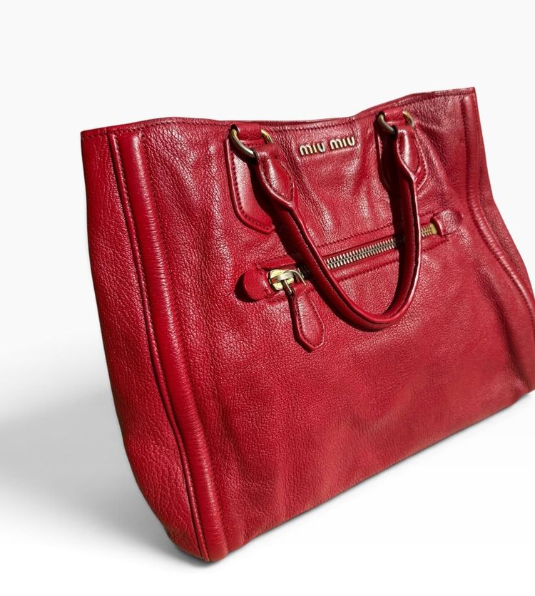 Miu Miu Vitello Shine Tote Bag image 9