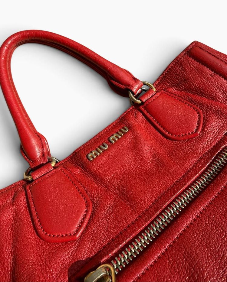 Miu Miu Vitello Shine Tote Bag image 4