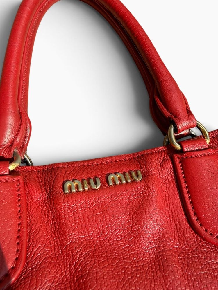 Miu Miu Vitello Shine Tote Bag image 14