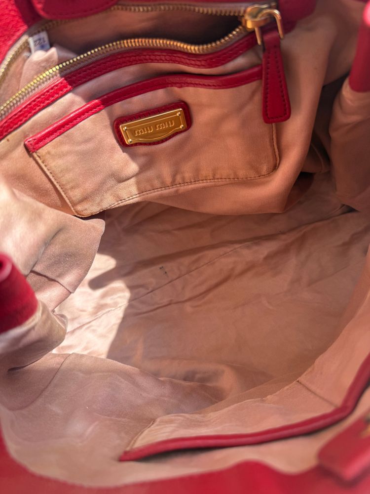 Miu Miu Vitello Shine Tote Bag image 3