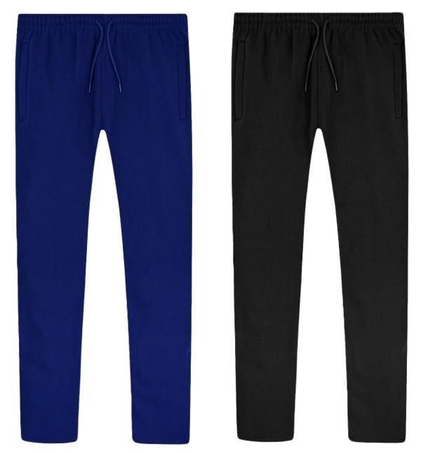 Fabrik Fleece Jogger For Men - Casual Jog Bottoms in , 2XL - 8XL, Inseam 29 31, Black & Navy