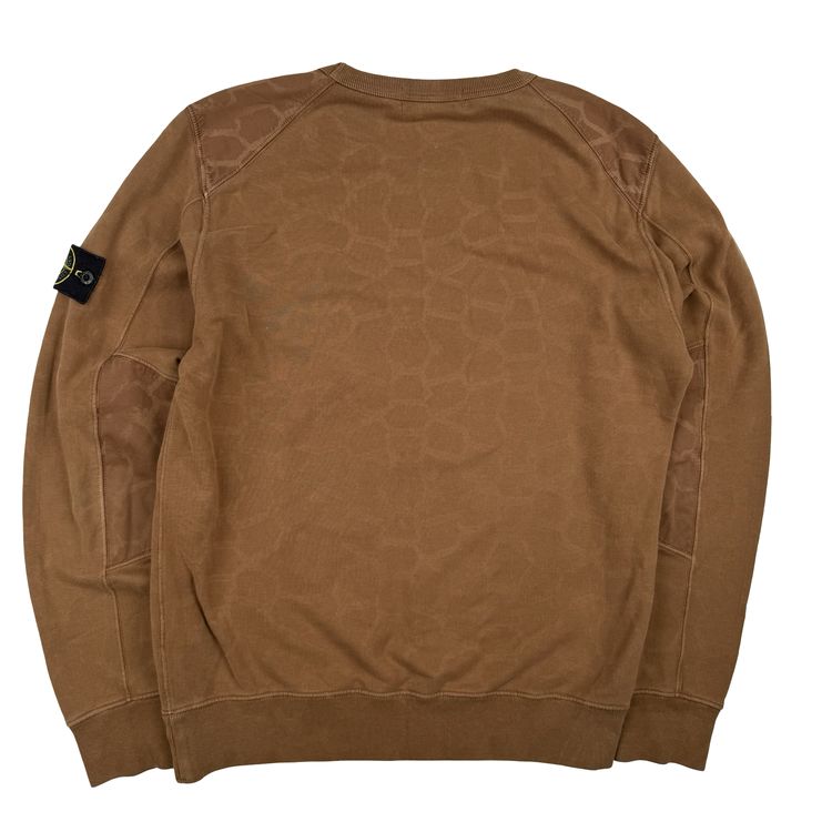 Stone Island 2014 Brown Tortoise Shell Cotton Crewneck Jumper  - Medium 6