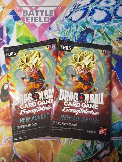 2 x FB05 New Adventure Dragon Ball Booster Packs