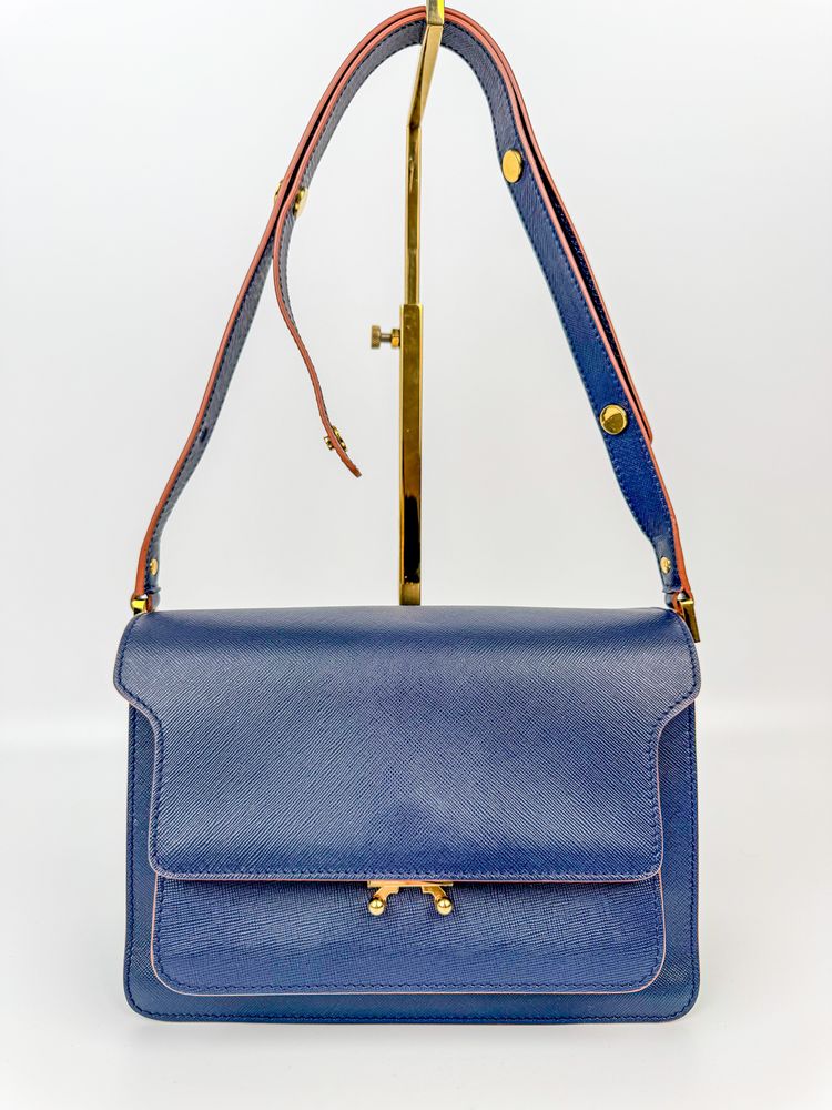 Marni Blue Leather Shoulder Bag product image