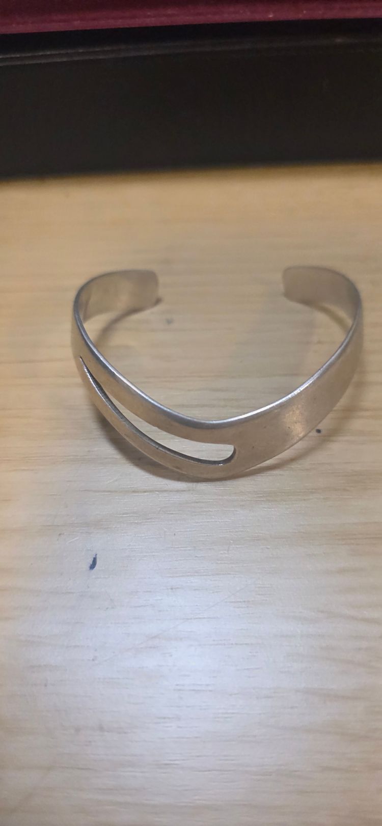 925 sterling silver Silver Cuff Bracelet image 7