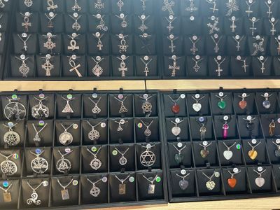 21 x Assorted Silver-Tone Pendants And Necklaces