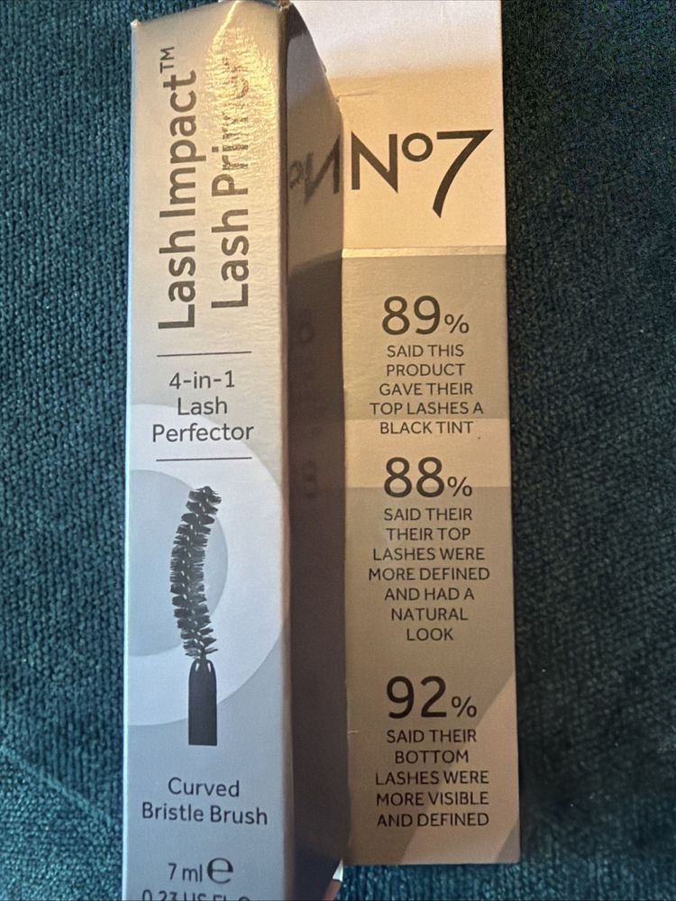 Boots No7 Lash Impact Lash Primer 4-in-1 Curved Bristle Brush 7ml BNIB £14 image 1