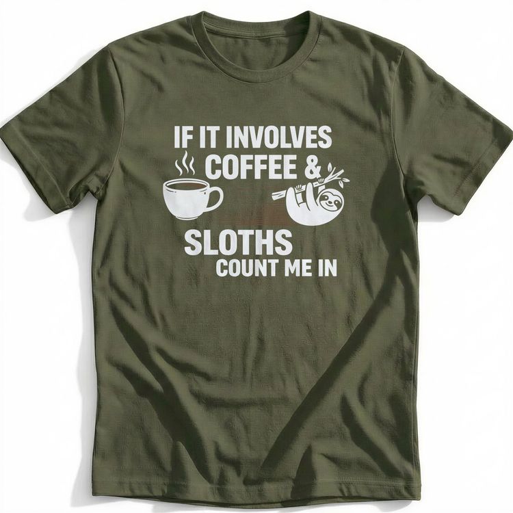 COFFEE 7& SLOTHS 035 T-Shirt AU