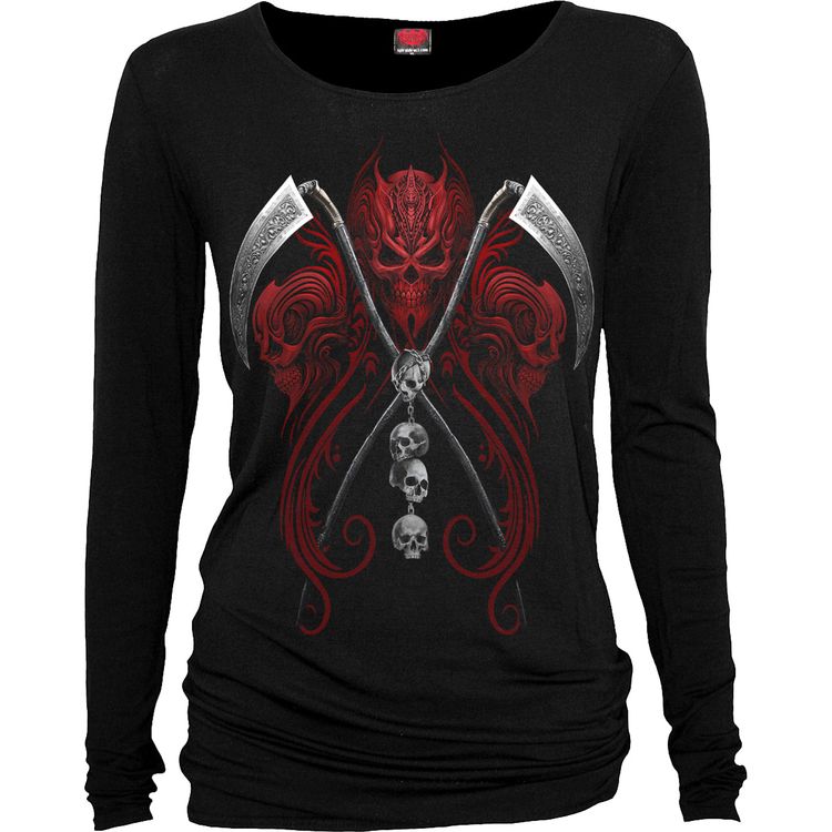 Spiral - REAPERESS - Baggy Top Black