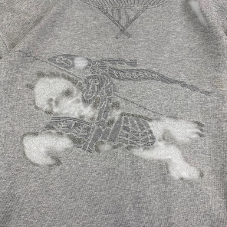 Burberry Embroidered Logo Sweatshirt Grey image 6