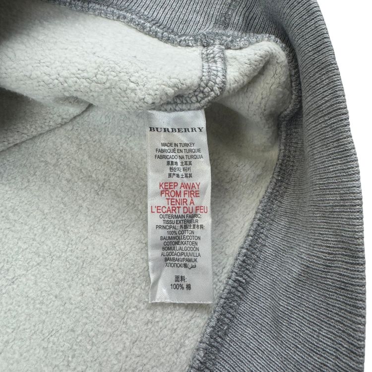Burberry Embroidered Logo Sweatshirt Grey image 3