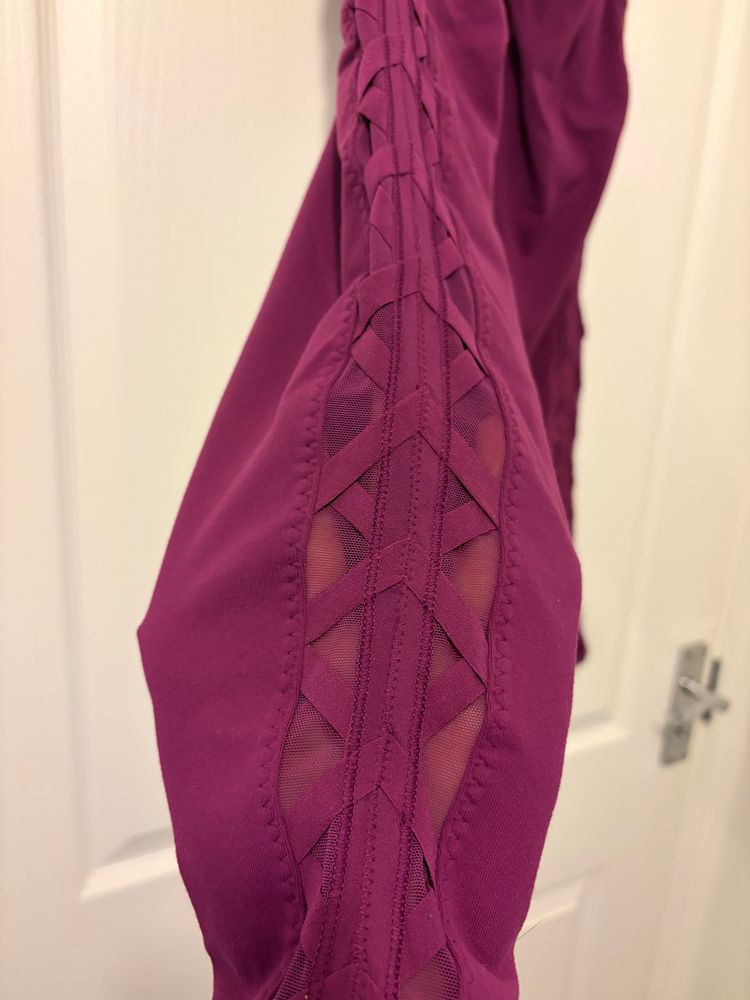 Immagine di Rare lattice Lululemon Purple Leggings UK 10 3