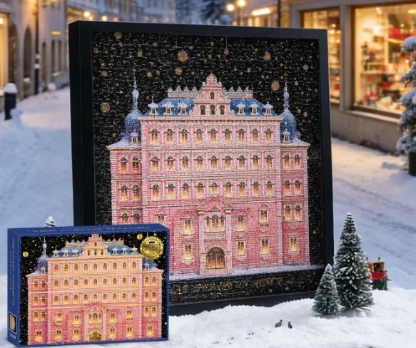 Puzzle Featuring A Pink Building