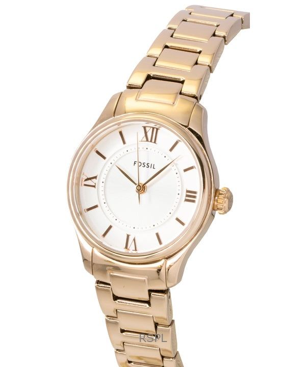Fossil Gilmore Rose Gold Stainless Steel Silver Dial Quartz ES5420 Women's Watch obraz 3