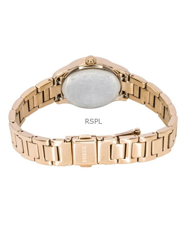 Fossil Gilmore Rose Gold Stainless Steel Silver Dial Quartz ES5420 Women's Watch obraz 2