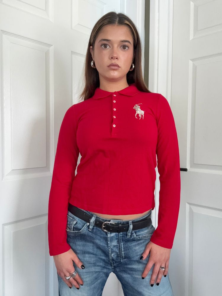 Ralph Lauren Longsleeve Polo (S) imagen 5