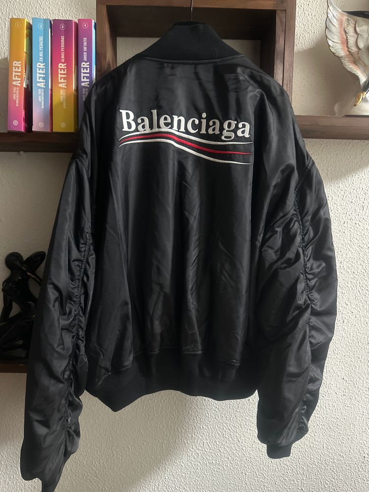 Balenciaga Black Bomber Jacket( oversize) image 2