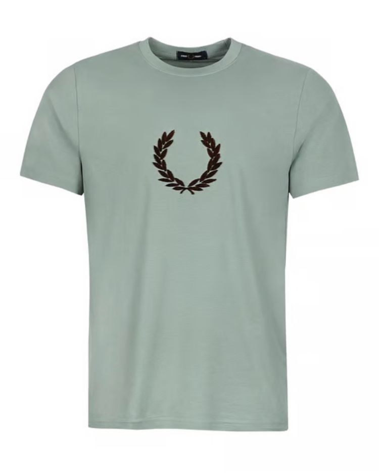 Men's Fred Perry Laural Wreath T-Shirt Sage Green