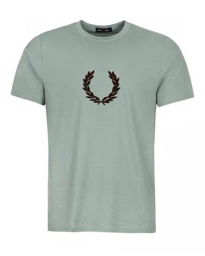 Men's Fred Perry Laural Wreath T-Shirt Sage Green
