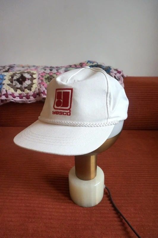 White Cap With Red Logo image 1