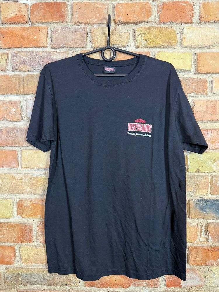 Desperados Black T-Shirt With Small Red And White Text Logo