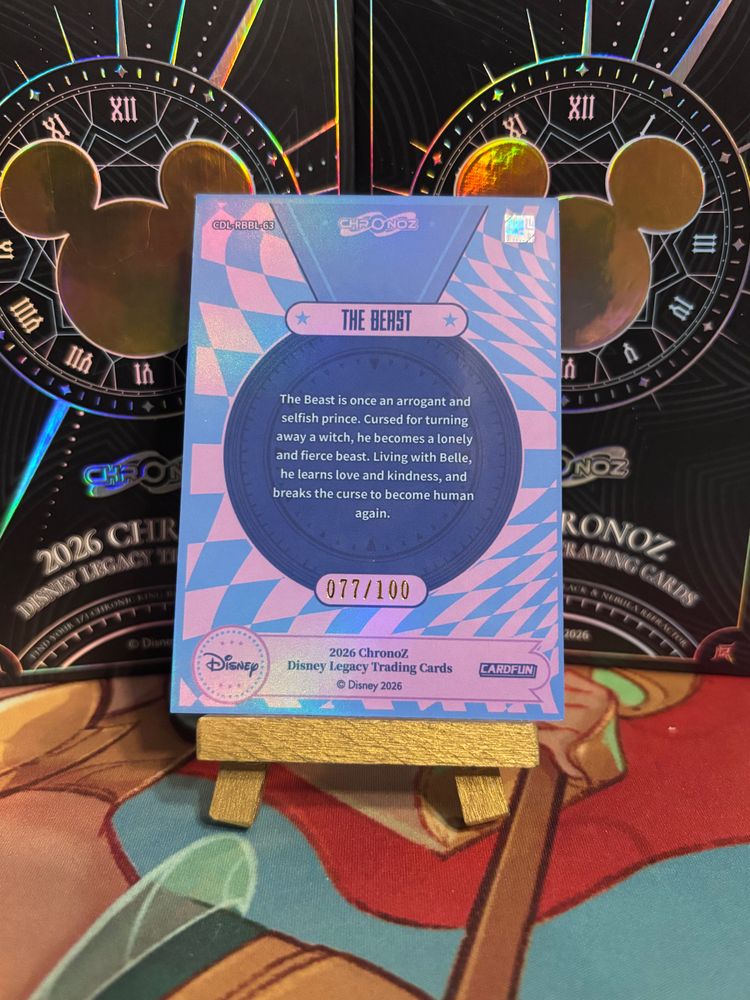 Immagine di Disney Retro The Beast 077/100Trading Card 2