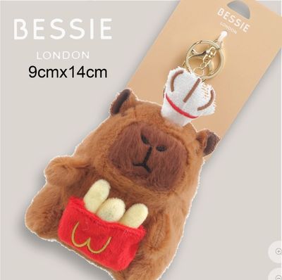 Plush Capybara Bag Charm by Bessie London