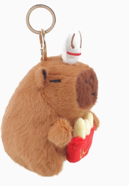 Plush Capybara Bag Charm by Bessie London  imagen 3