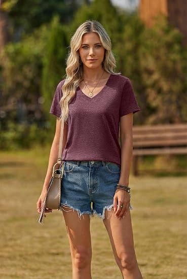 Purple V-Neck T-Shirt 3