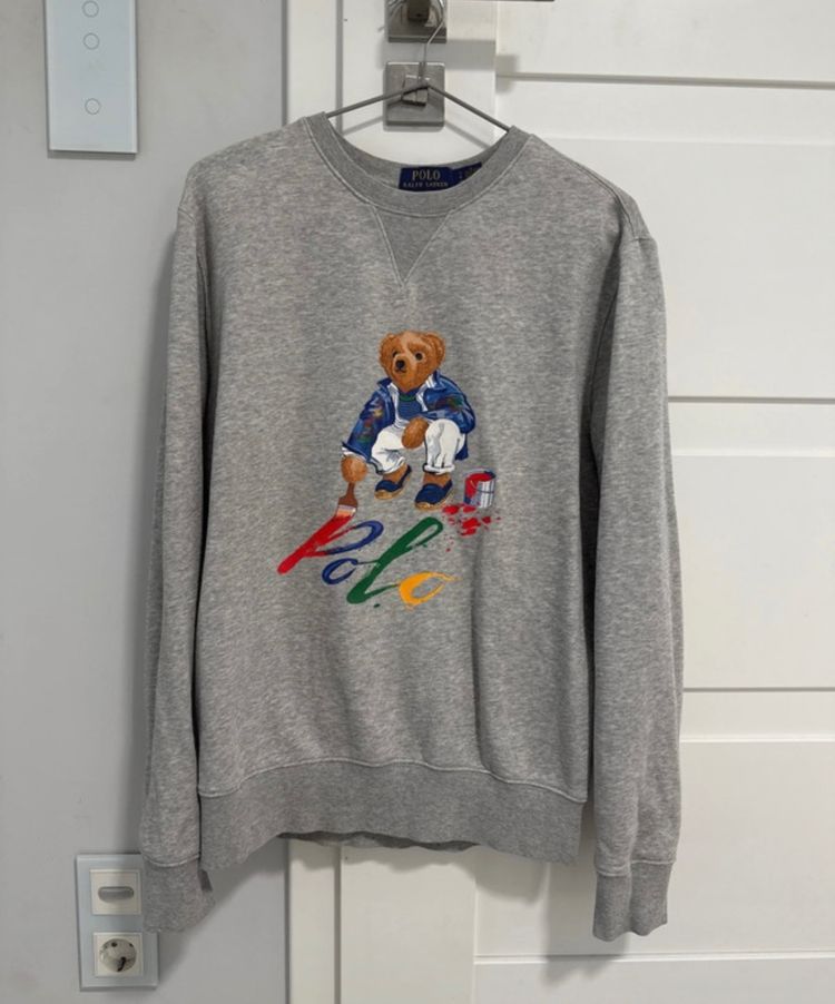 Polo Polo Ralph Lauren Grey Sweatshirt With Bear Graphic product image