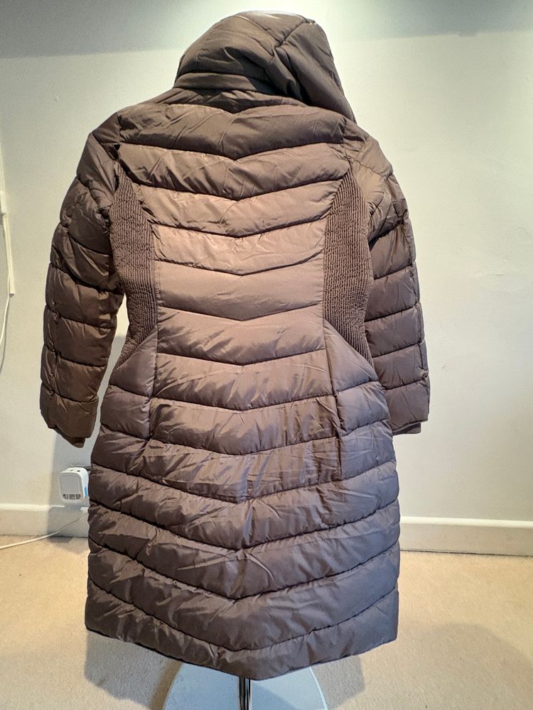 V by Very Long Padded Coat With Hood image 4
