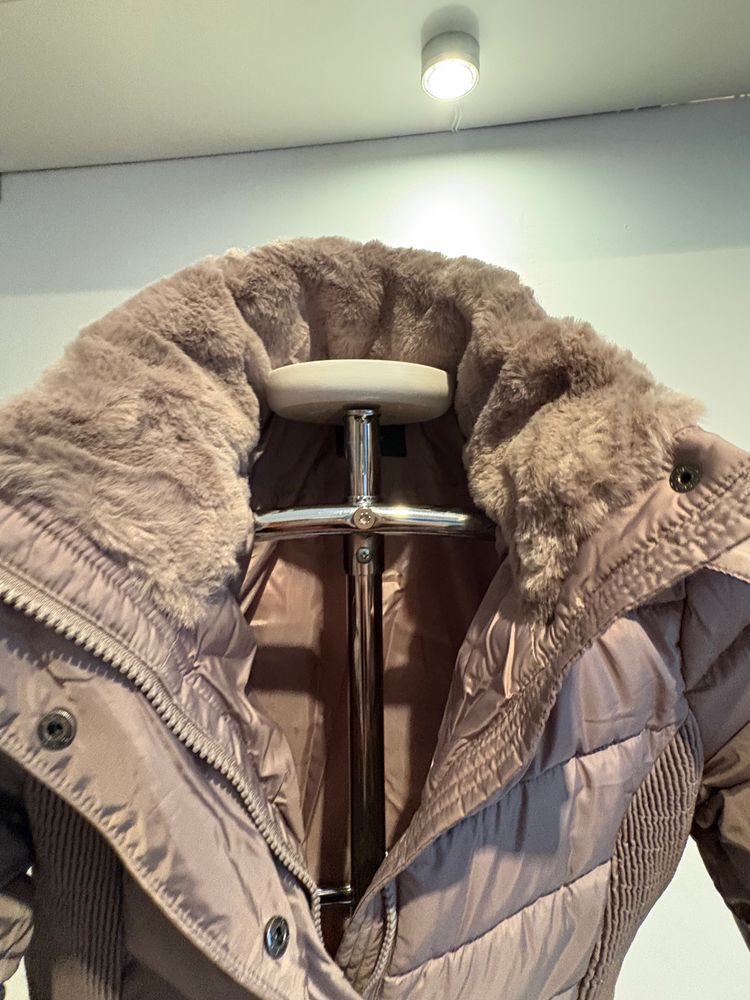 V by Very Long Padded Coat With Hood image 7