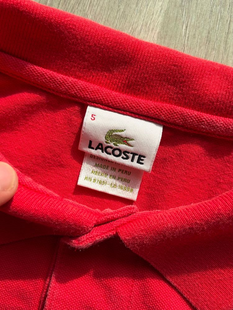 Lacoste Red Polo Shirt 2