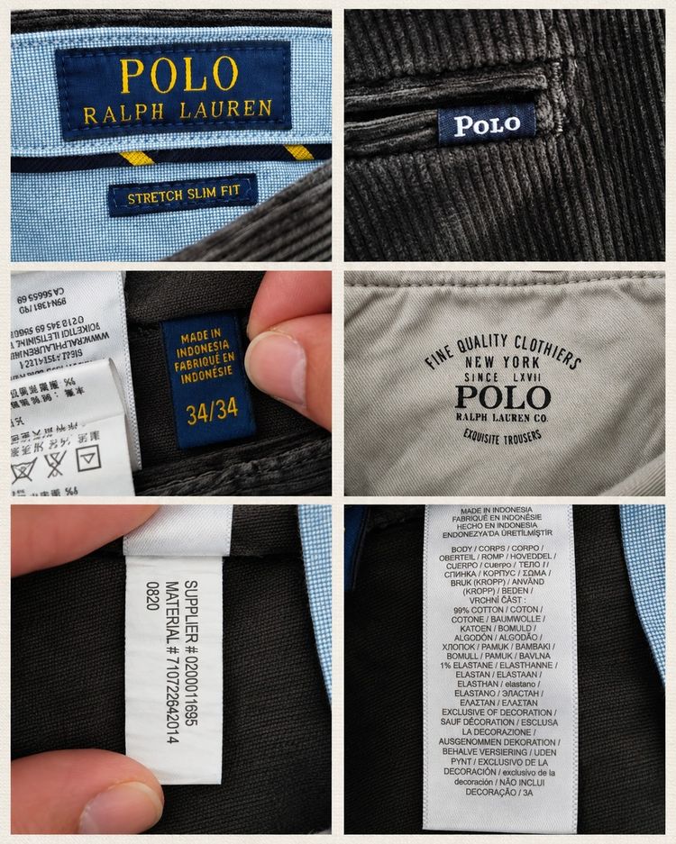 Immagine di Polo Ralph Lauren Men'S Stretch Slim Fit Corduroy Trousers 6