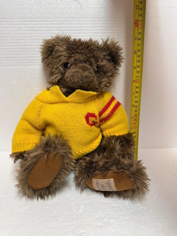 Brown Teddy Bear With Yellow Sweater imagen 2